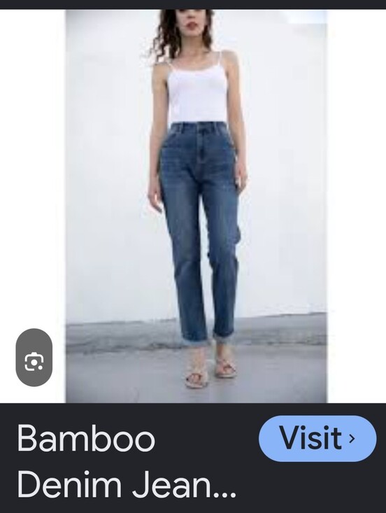 BAMBOO Denim - Bamboo skinny jeans NWT size 7/8 super soft denim high waisted with tie front
